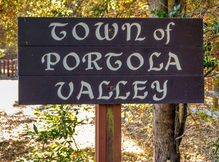 Portola Valley Town Sign